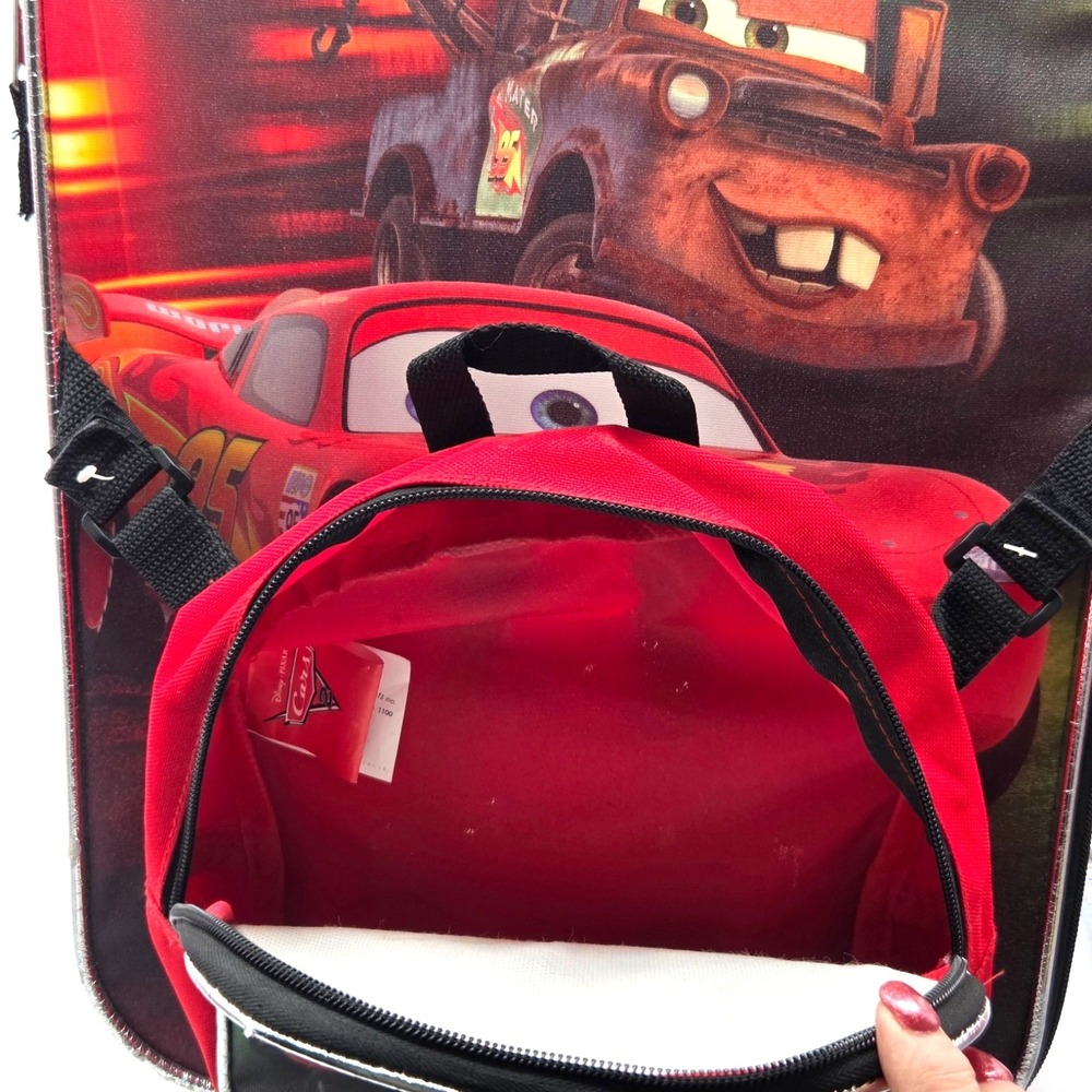 Disney Pixar CARS‎ Suitcase Rolling Luggage on Wheels  16x12 - Picture 5 of 11